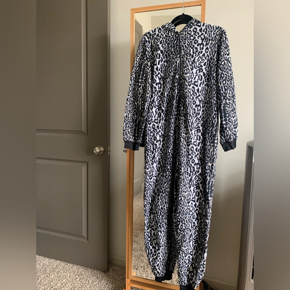 Nick & Nora Leopard Onesie, Adult Large